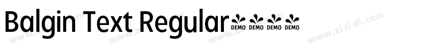 Balgin Text Regular字体转换